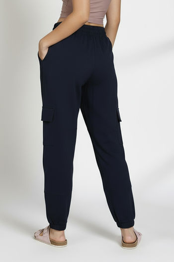 Buy Zivame 2 Mile Fashion Knit Cotton Loungewear Bottom - Naval Academy